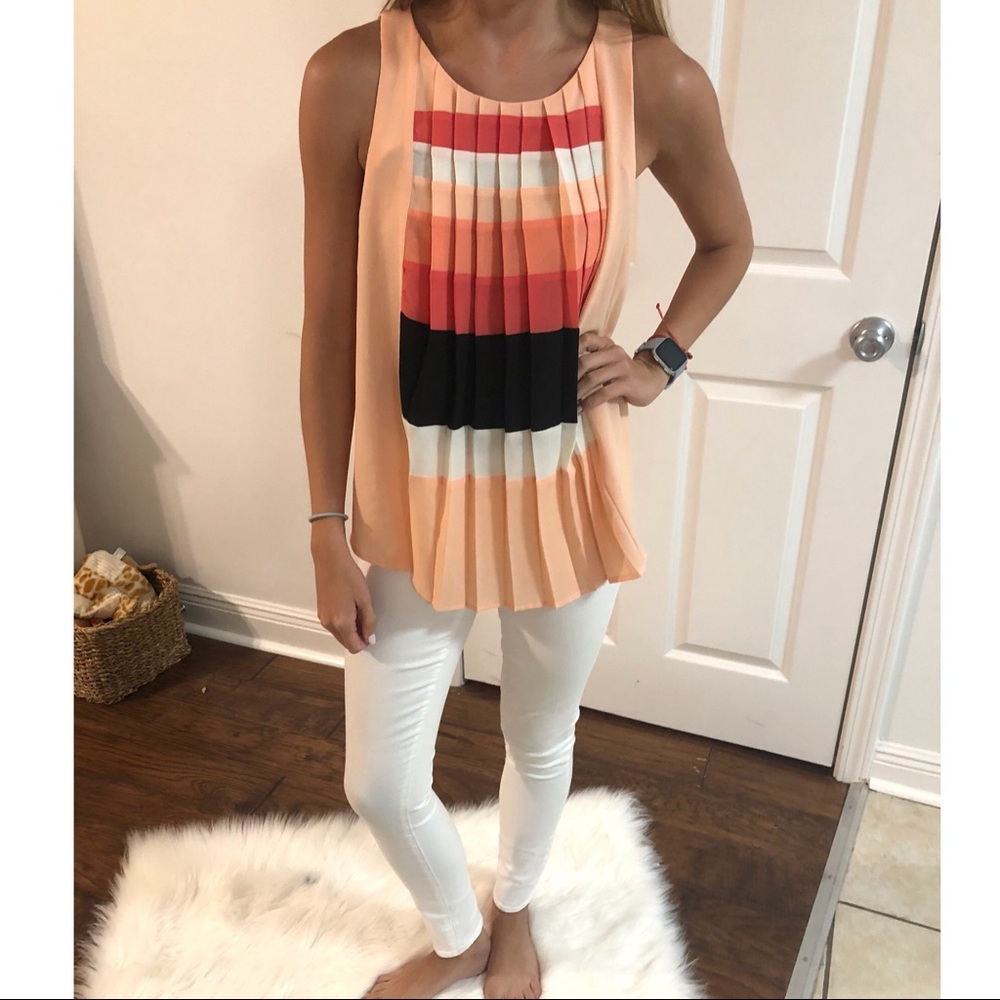 SALE line &dot] peach color palette tank